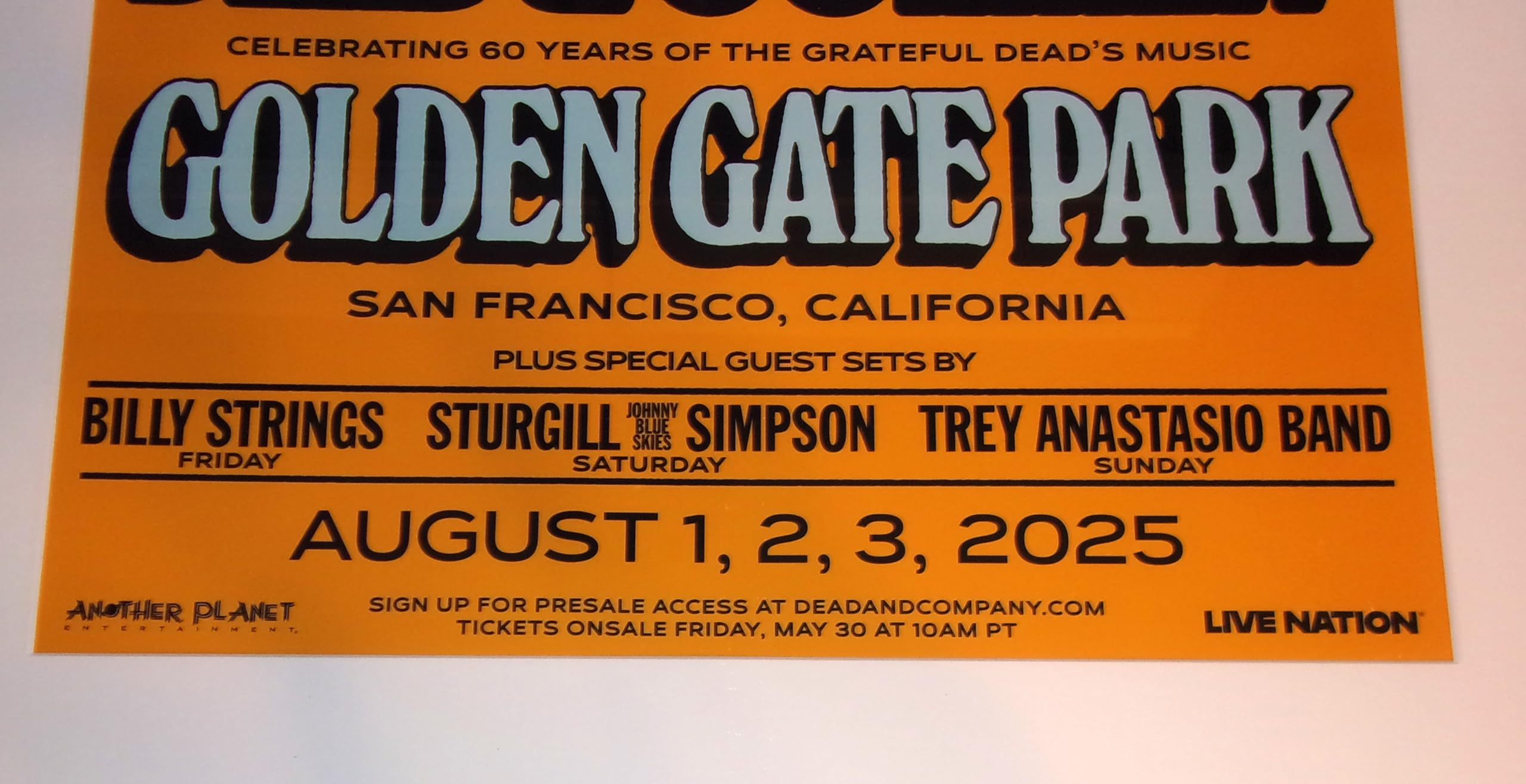 Amazon.com: FRAMED Grateful Dead 2025 San Francisco (Golden Gate